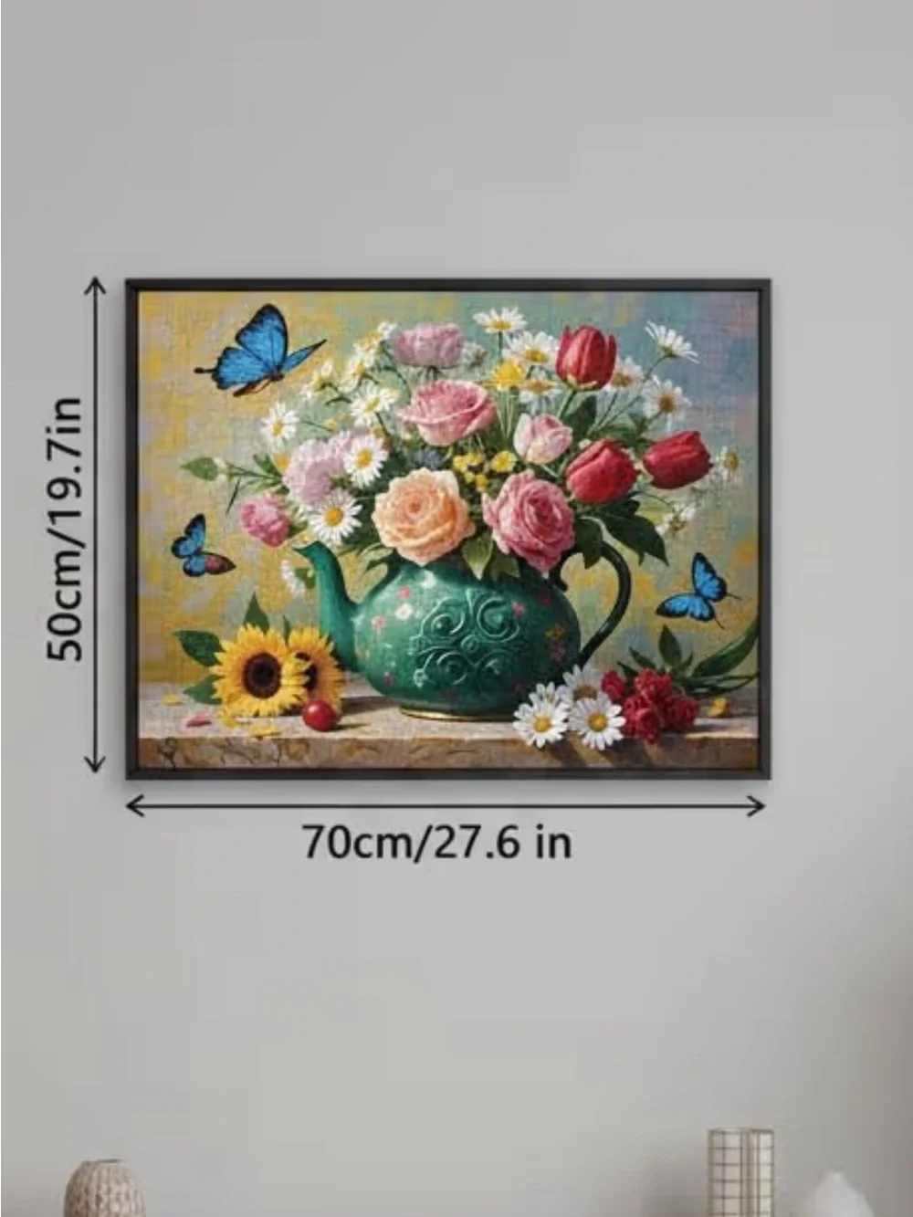 1000 Pieces Jigsaw Puzzles for Adults, Floral Series Blooming Teapot new new
